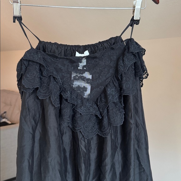 H&M Black Maxi Skirt/ Levincino dress with black lace, size M - Picture 5 of 13